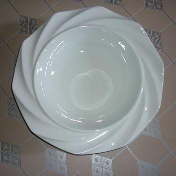 酒店瓷日用陶瓷 不规则碗 异型碗 沙拉碗 可订做 潮州陶瓷厂家